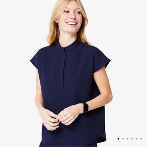 figs rafaela top navy